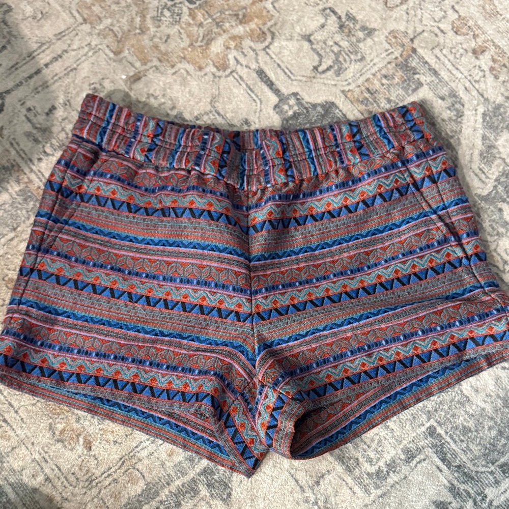 J. Crew Multicolor Patterned High Waist Shorts